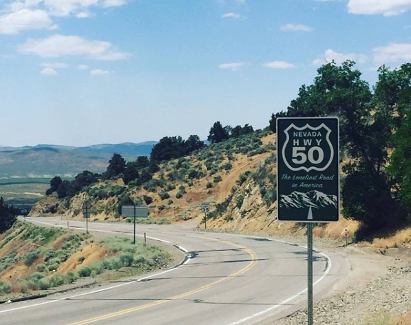 Highway 50 sign_credit Bethany Drysdale-TravelNevada