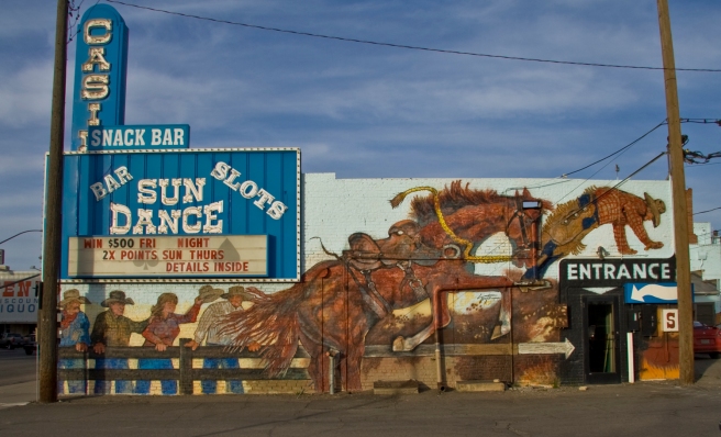 Cowboy mural in Winnemucca, one of the cities on the Cowboy Corridor itinerary